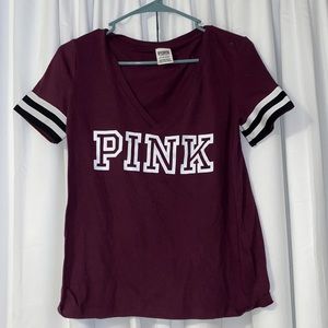 Burgundy Short Sleeve Shirt.